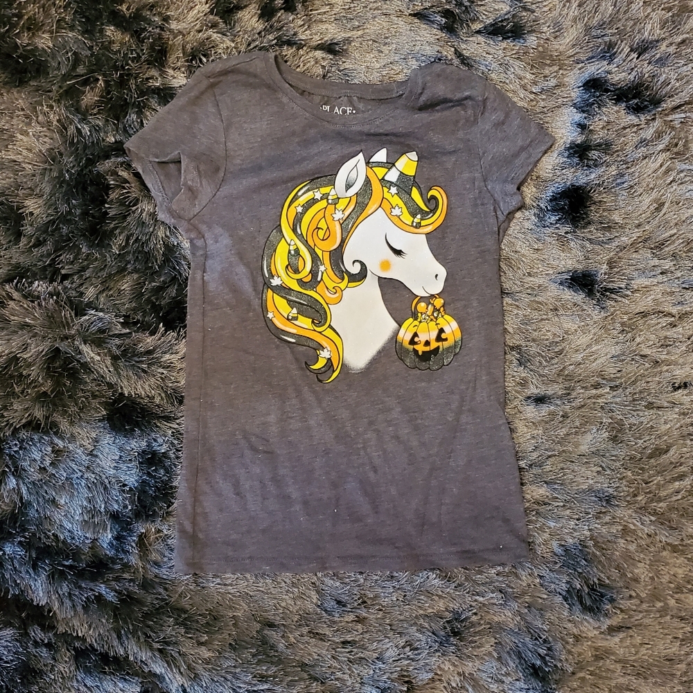 HARVEST/HALLOWEEN UNICORN SHIRT SIZE 7/8